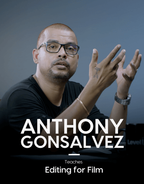 Portrait of Anthony Gonsalvez, Film Editor at LevelUp Learning