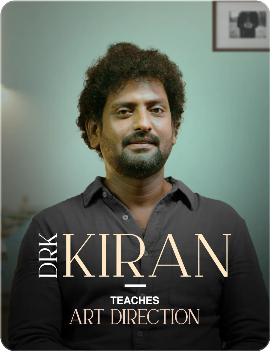 Portrait of DRK Kiran, Art Director at LevelUp Learning
